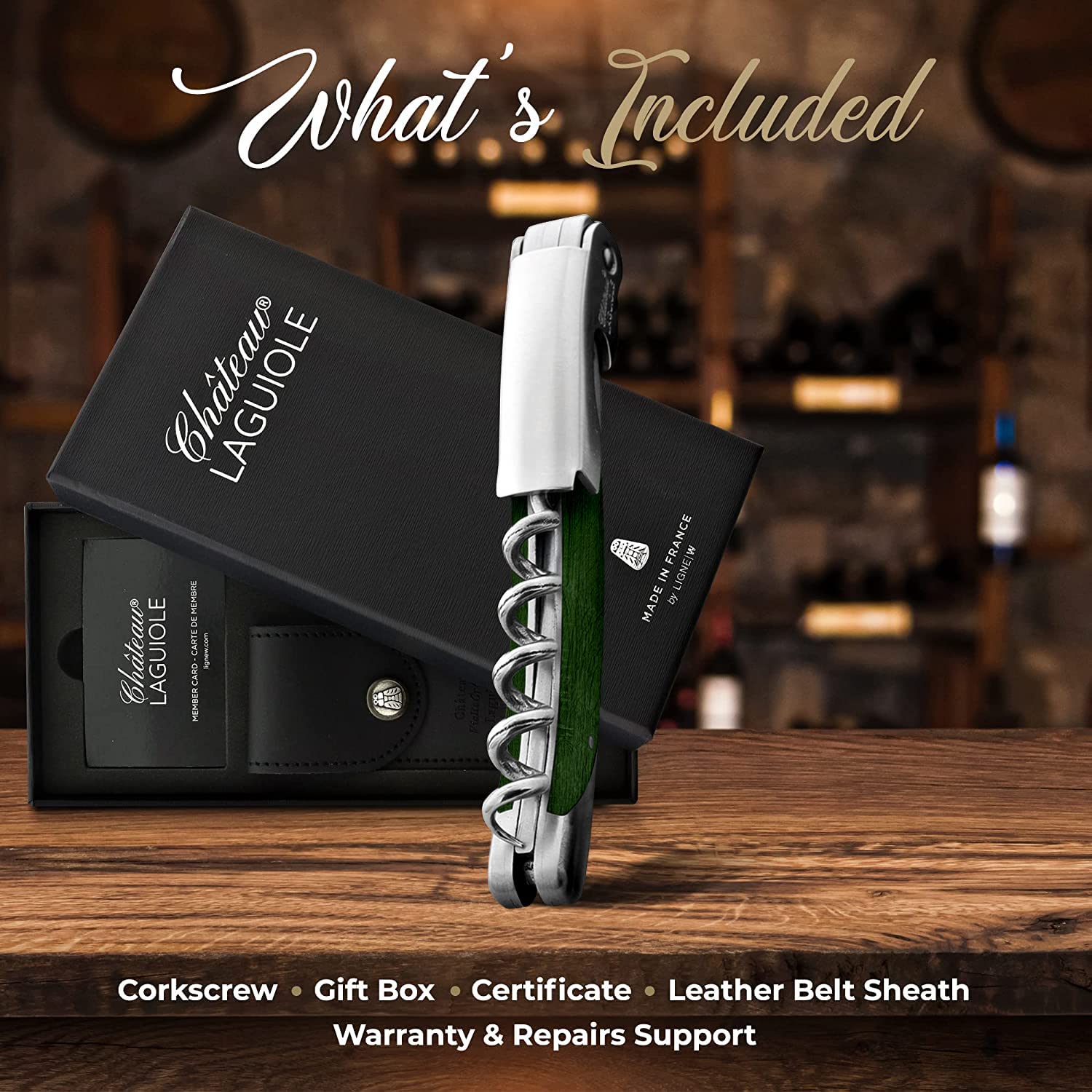 Amazon.co.jp: Chateau Laguiole Grand Cru コルクスクリュー - Green